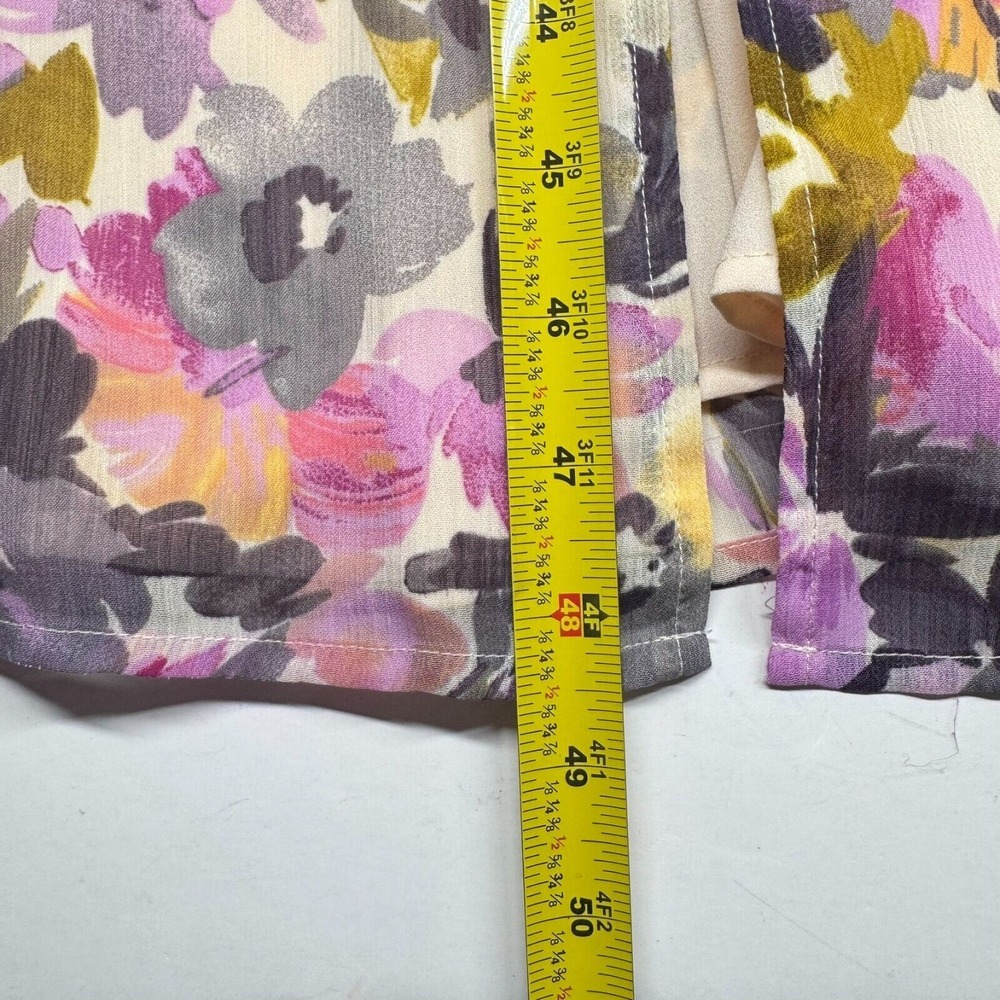 Y2K Style Floral Lace Dress Sz S / 4 Fairy Midi Cottage Babydoll 4 Spring Weddin - Picture 15 of 16